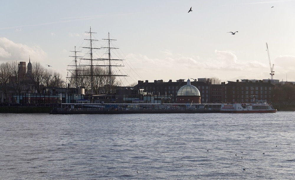 The Old Royal Naval College at Greenwich, seen from the Thames